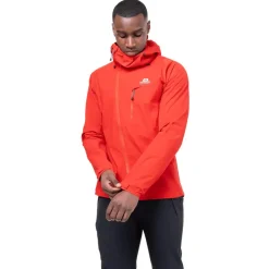 Mountain Equipment Softshell Jackets-Mens Squall Hooded Jacket - Cactus