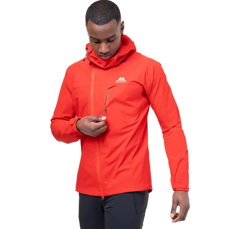 Mountain Equipment Softshell Jackets-Mens Squall Hooded Jacket - Cactus