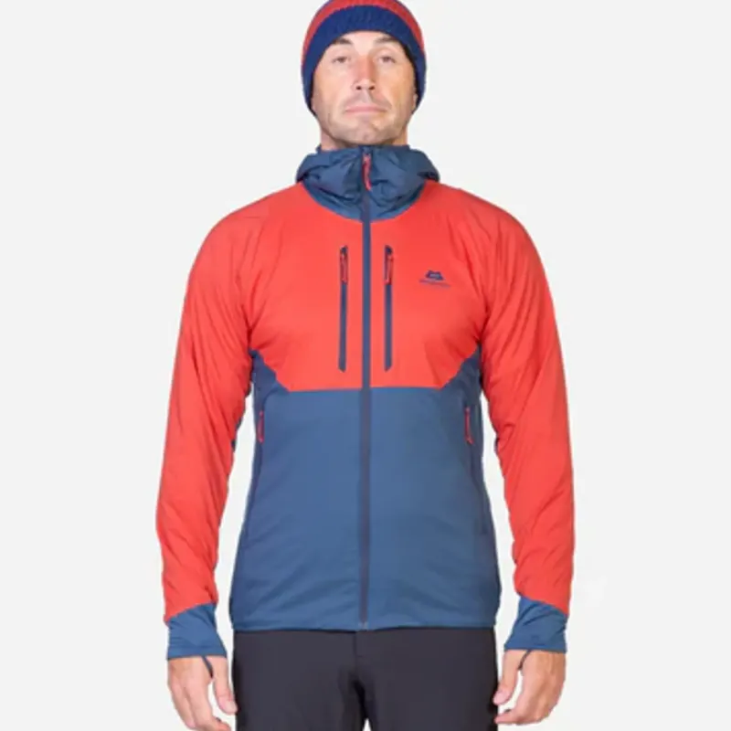 Mountain Equipment Fleece & Mid Layer-Mens Switch Pro Hooded Jacket - Mykonos-Majolica
