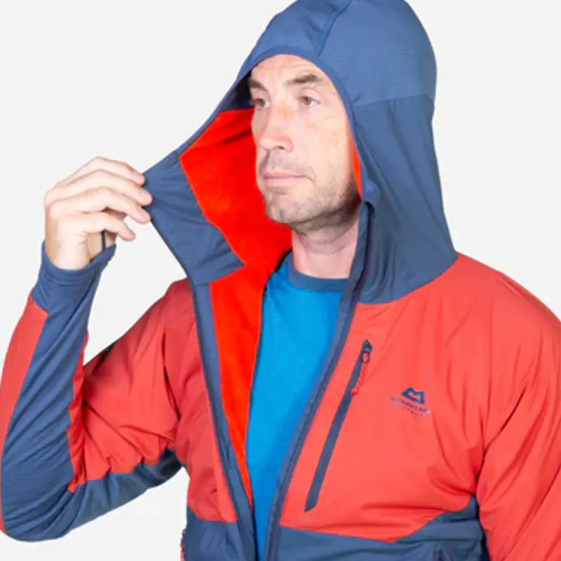 Mountain Equipment Fleece & Mid Layer-Mens Switch Pro Hooded Jacket - Mykonos-Majolica