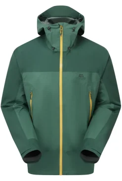 Mountain Equipment Waterproof Jackets-Mens Tacul Jacket - Fern-Pine