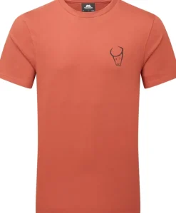 Mountain Equipment T-Shirts & Baselayers-Mens Yorik On Wire Tee - Etruscan Red