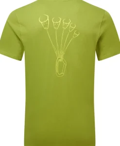 Mountain Equipment T-Shirts & Baselayers-Mens Yorik On Wire Tee - Cactus