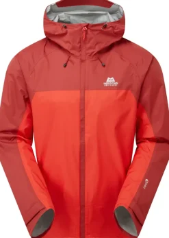 Mountain Equipment Waterproof Jackets-Mens Zeno Jacket - Chili Red-Merlot