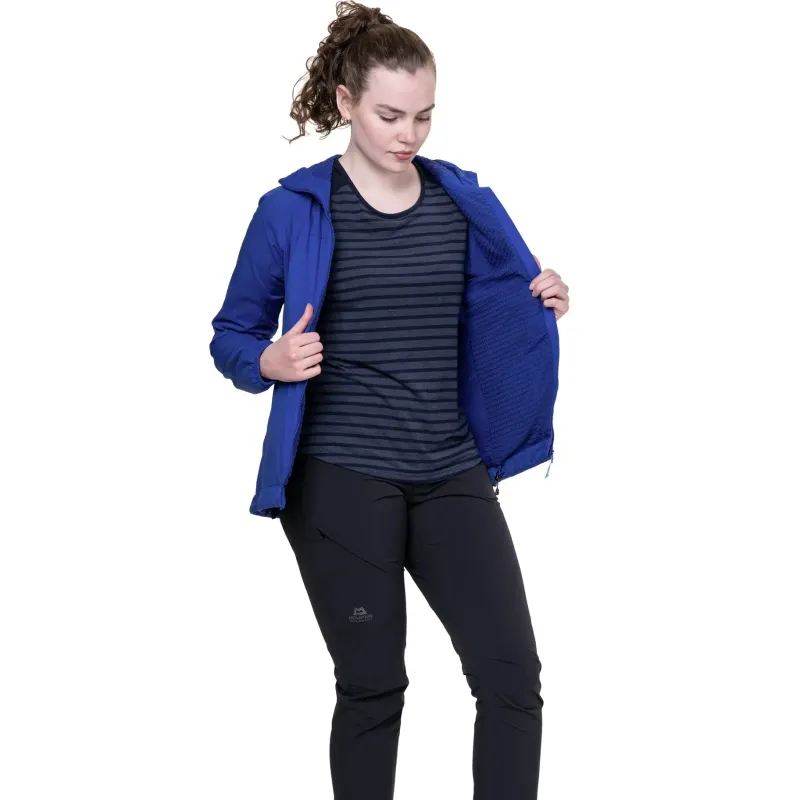 Mountain Equipment Softshell Jackets-Womens Aerotherm Jacket - Blue Nights