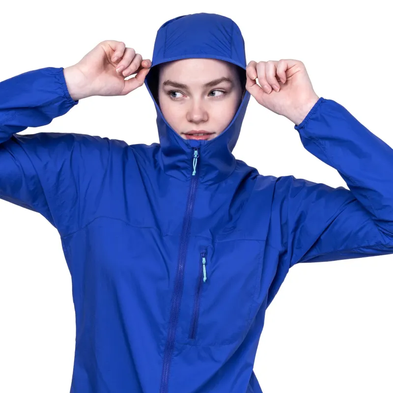 Mountain Equipment Softshell Jackets-Womens Aerofoil Hooded Jacket - Vivid Blue