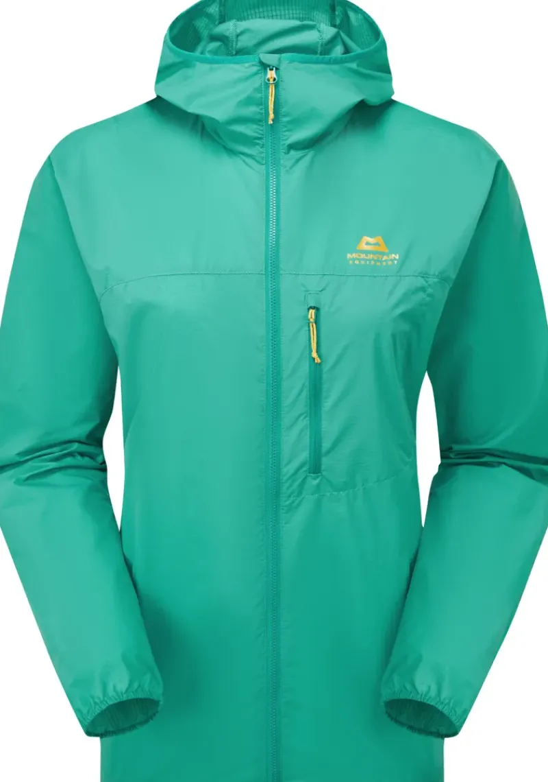 Mountain Equipment Softshell Jackets-Womens Aerofoil Hooded Jacket - Jade