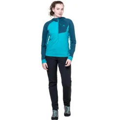 Mountain Equipment Fleece & Mid Layer-Womens Aiguille Hooded Top - Topaz-Majolica