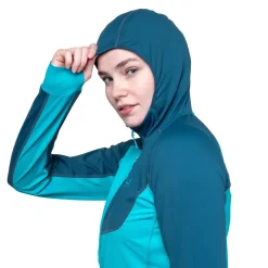 Mountain Equipment Fleece & Mid Layer-Womens Aiguille Hooded Top - Sage