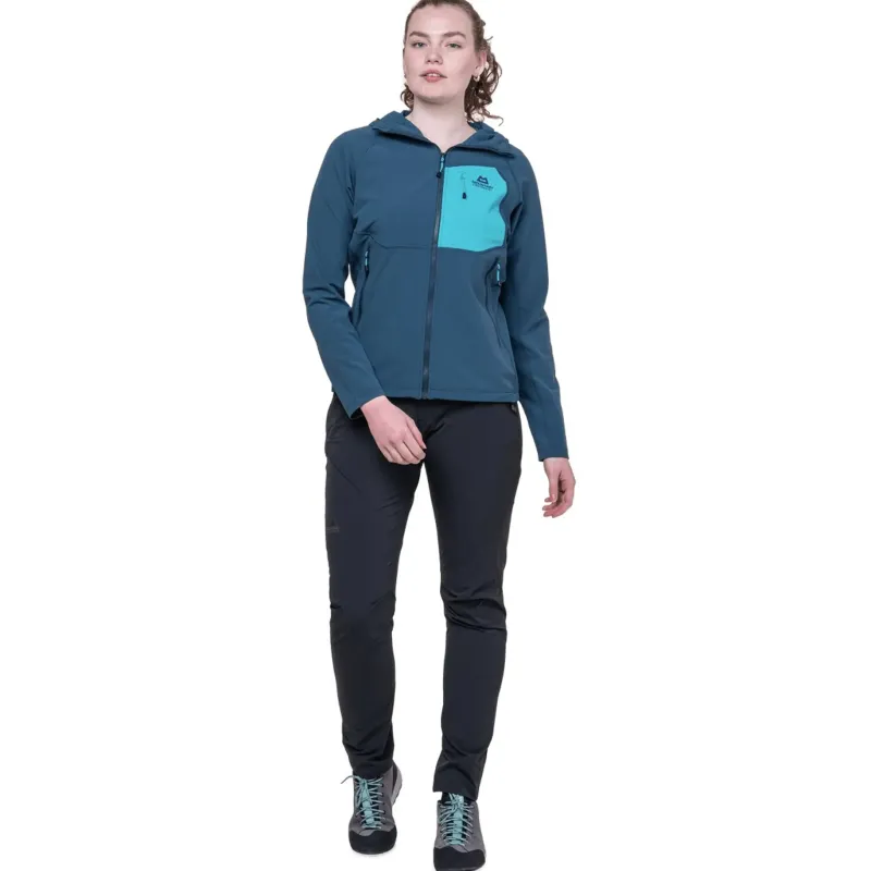 Mountain Equipment Softshell Jackets-Womens Arrow Hooded Jacket - Dusk-Topaz