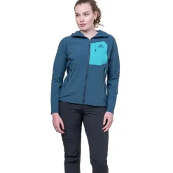 Mountain Equipment Softshell Jackets-Womens Arrow Hooded Jacket - Dusk-Topaz
