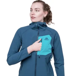 Mountain Equipment Softshell Jackets-Womens Arrow Hooded Jacket - Chili Red-Dusk