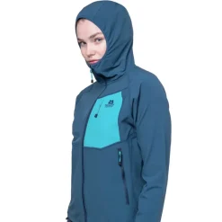 Mountain Equipment Softshell Jackets-Womens Arrow Hooded Jacket - Chili Red-Dusk