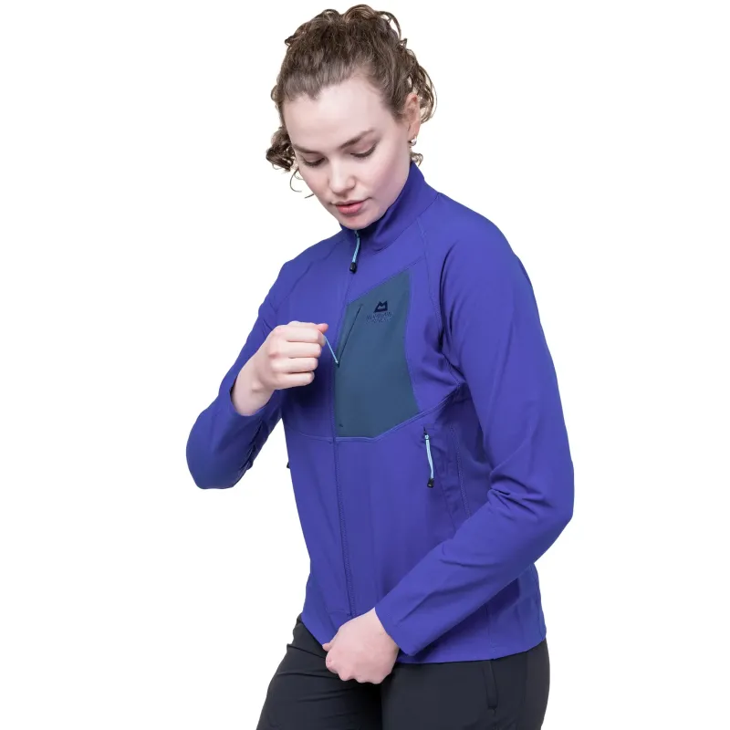 Mountain Equipment Softshell Jackets-Womens Arrow Jacket - Clematis-Dusk