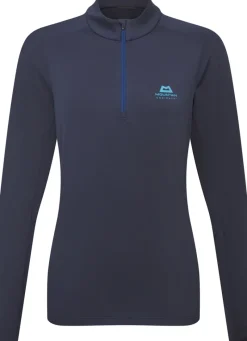 Mountain Equipment T-Shirts & Baselayers-Womens Cerrig LS Zip-T - Cosmos
