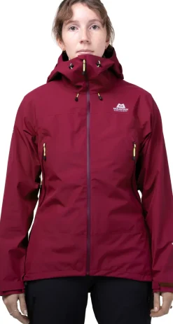 Mountain Equipment Waterproof Jackets-Womens Derwent Jacket - Cranberry