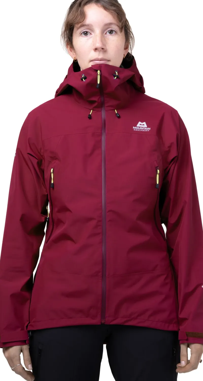 Mountain Equipment Waterproof Jackets-Womens Derwent Jacket - Cranberry