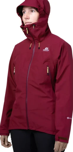 Mountain Equipment Waterproof Jackets-Womens Derwent Jacket - Cranberry