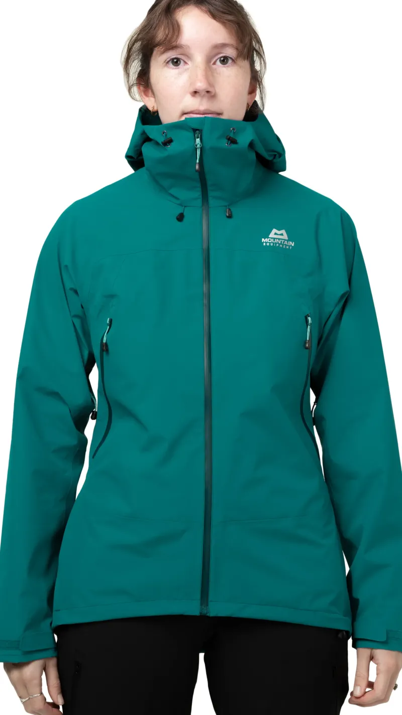 Mountain Equipment Waterproof Jackets-Womens Derwent Jacket - Tasman Blue