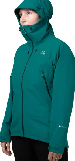 Mountain Equipment Waterproof Jackets-Womens Derwent Jacket - Tasman Blue