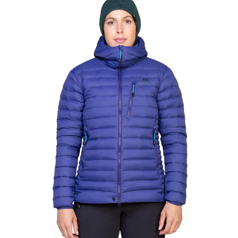 Mountain Equipment Insulated Jackets-Womens Earthrise Hooded Jacket - Majolica Blue