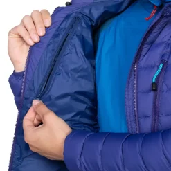Mountain Equipment Insulated Jackets-Womens Earthrise Hooded Jacket - Majolica Blue