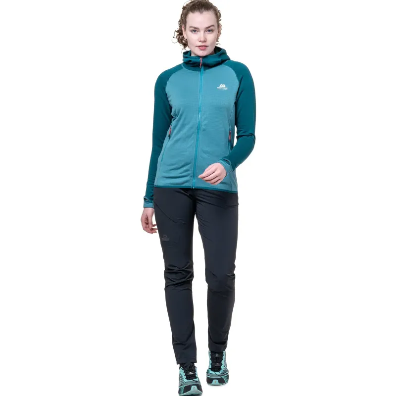 Mountain Equipment Fleece & Mid Layer-Womens Eclipse Hooded Jacket - Topaz-Medieval