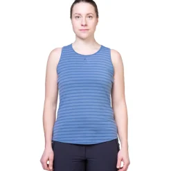 Mountain Equipment T-Shirts & Baselayers-Womens Equinox Vest - Lichen Stripe