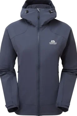 Mountain Equipment Softshell Jackets-Womens Frontier Hooded Jacket - Cosmos