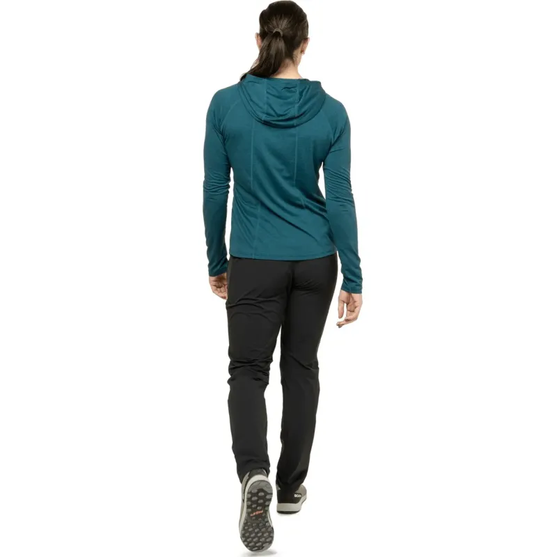 Mountain Equipment T-Shirts & Baselayers-Womens Glace Hooded Top - Aqua