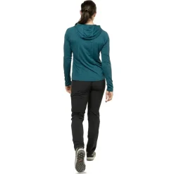 Mountain Equipment T-Shirts & Baselayers-Womens Glace Hooded Top - Majolica Blue