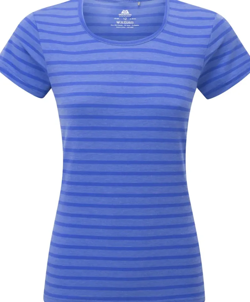 Mountain Equipment T-Shirts & Baselayers-Womens Groundup Stripe Tee - Vivid Stripe