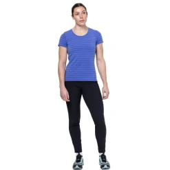 Mountain Equipment T-Shirts & Baselayers-Womens Groundup Stripe Tee - Vivid Stripe