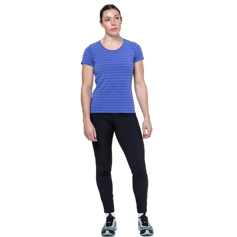 Mountain Equipment T-Shirts & Baselayers-Womens Groundup Stripe Tee - Vivid Stripe