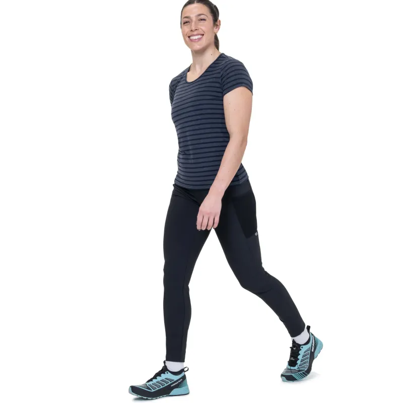 Mountain Equipment T-Shirts & Baselayers-Womens Groundup Stripe Tee - Cosmos Stripe