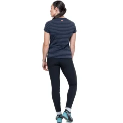 Mountain Equipment T-Shirts & Baselayers-Womens Groundup Stripe Tee - Cosmos Stripe