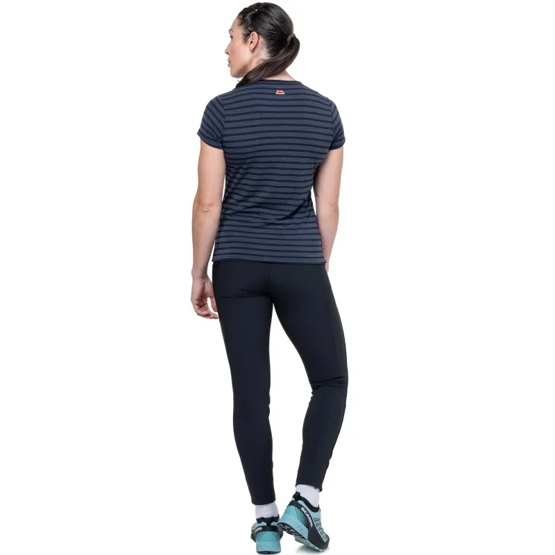 Mountain Equipment T-Shirts & Baselayers-Womens Groundup Stripe Tee - Cosmos Stripe