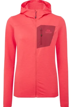 Mountain Equipment Fleece & Mid Layer-Womens Lumiko Hooded Jacket - Hibiscus-Tibetan