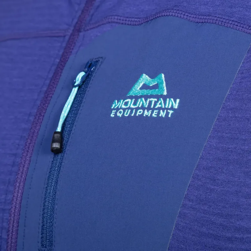 Mountain Equipment Fleece & Mid Layer-Womens Lumiko Hooded Jacket - Hibiscus-Tibetan