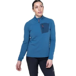 Mountain Equipment Fleece & Mid Layer-Womens Lumiko Zip T - Hibiscus-Tibetan