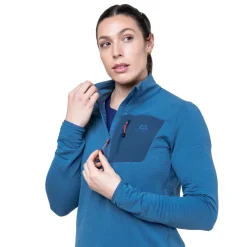 Mountain Equipment Fleece & Mid Layer-Womens Lumiko Zip T - Hibiscus-Tibetan