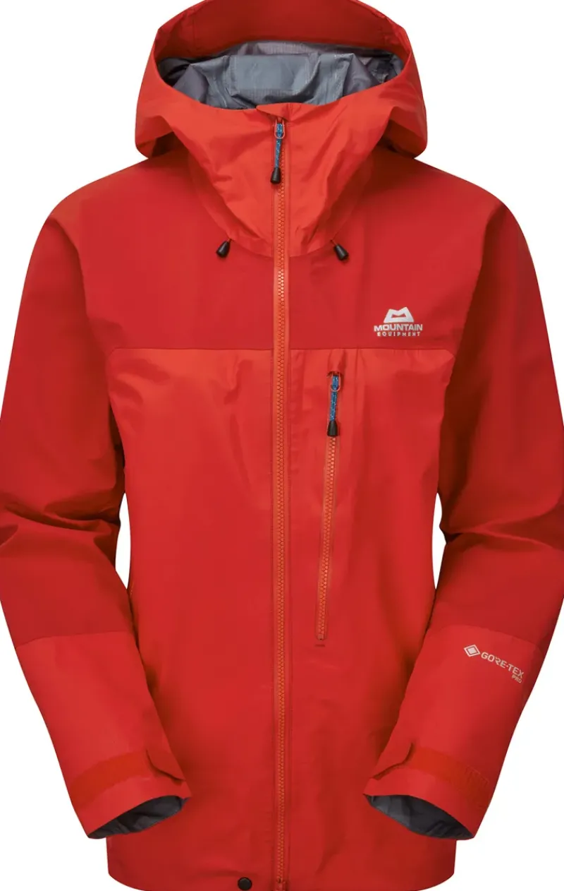 Mountain Equipment Waterproof Jackets-Womens Manaslu Jacket - Imperial Red-Crimson