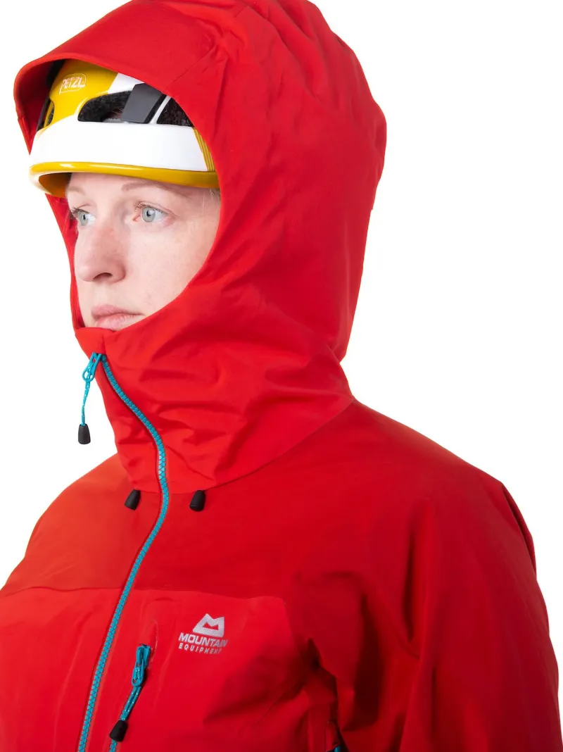 Mountain Equipment Waterproof Jackets-Womens Manaslu Jacket - Imperial Red-Crimson