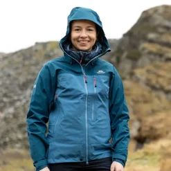 Mountain Equipment Waterproof Jackets-Womens Makalu Jacket - Stellar-Majolica