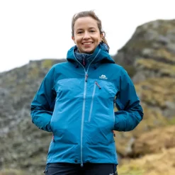 Mountain Equipment Waterproof Jackets-Womens Makalu Jacket - Stellar-Majolica
