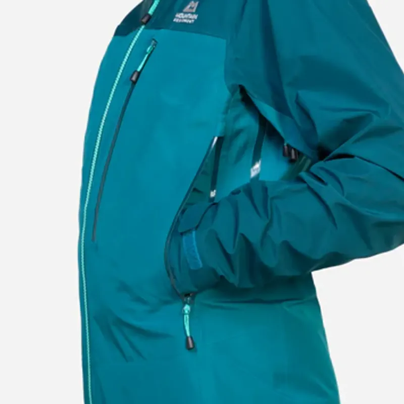 Mountain Equipment Waterproof Jackets-Womens Makalu Jacket - Majolica-Capsicum