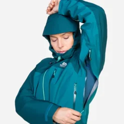 Mountain Equipment Waterproof Jackets-Womens Makalu Jacket - Majolica-Capsicum