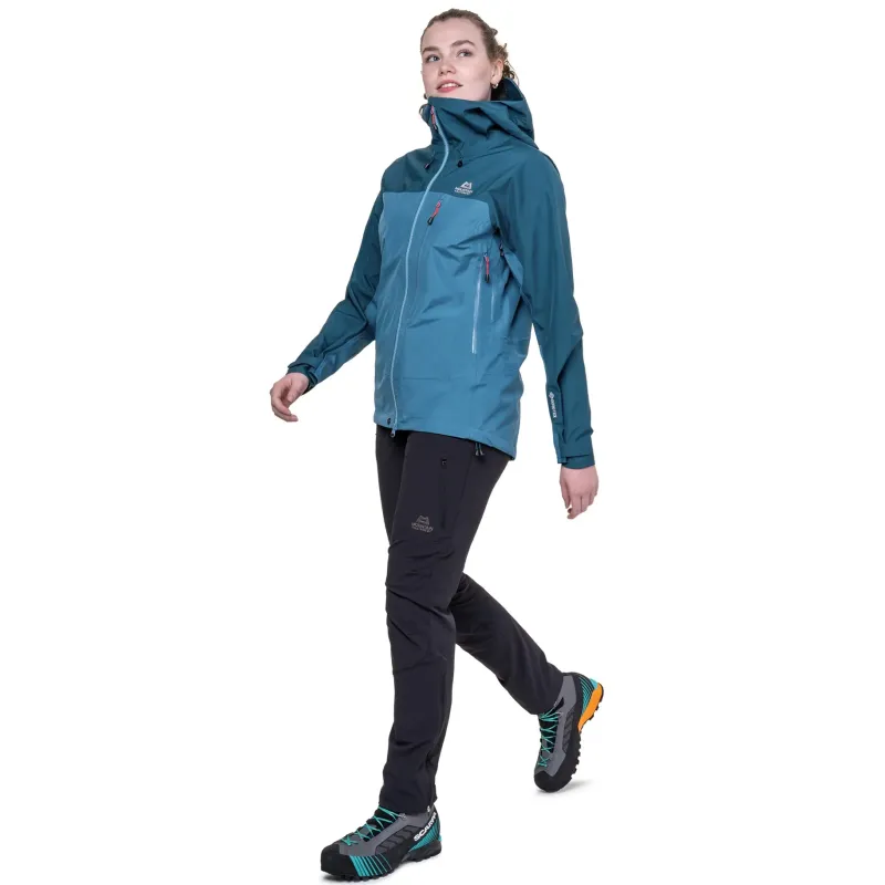 Mountain Equipment Waterproof Jackets-Womens Makalu Jacket - Spruce-Deep Teal