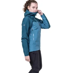 Mountain Equipment Waterproof Jackets-Womens Makalu Jacket - Spruce-Deep Teal