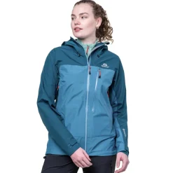 Mountain Equipment Waterproof Jackets-Womens Makalu Jacket - Topaz-Majolica